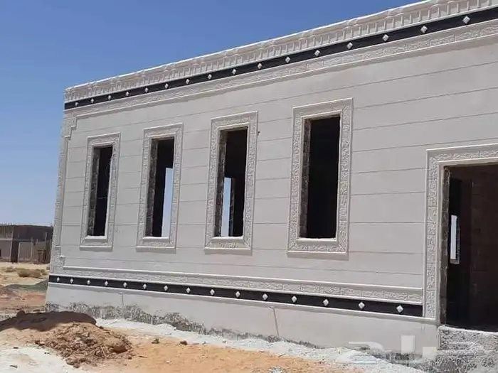 ديكورات خارجيه سمنت أبيض اللون متعددة بطحاء الرياض 6