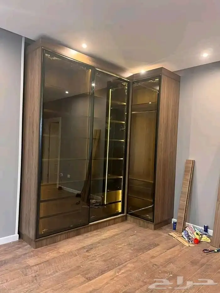 خزائن ومطابخ وغرف نوم خشب 34