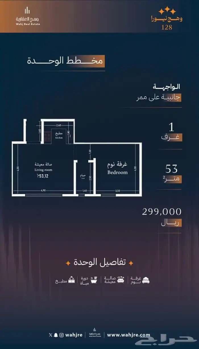 شقق ومحلات تجارية للتمليك والاستثمار حي الروضة غرفتين 3و4 و5 17