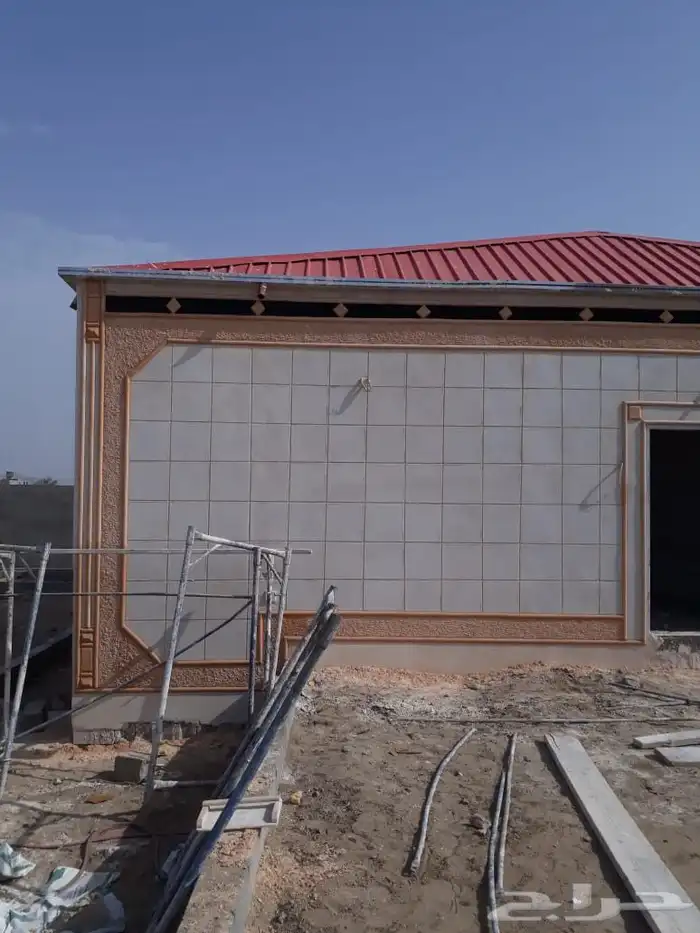 معلم واجهات خارجيه بديل الحجر تليس نقشه 8