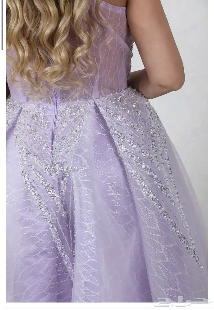 فستان ملكه بنفسجي فاتح 1