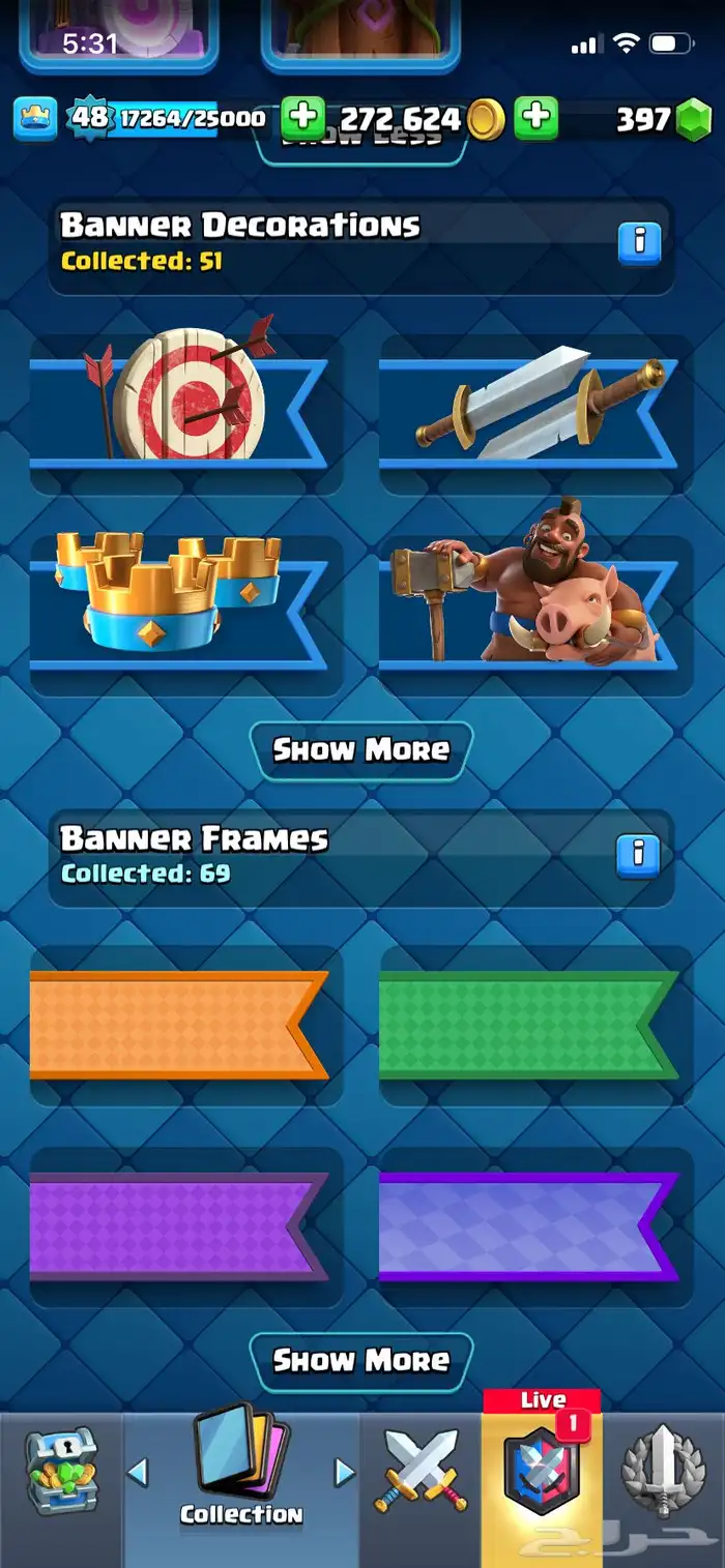 حساب كلاش رويال جيد 15