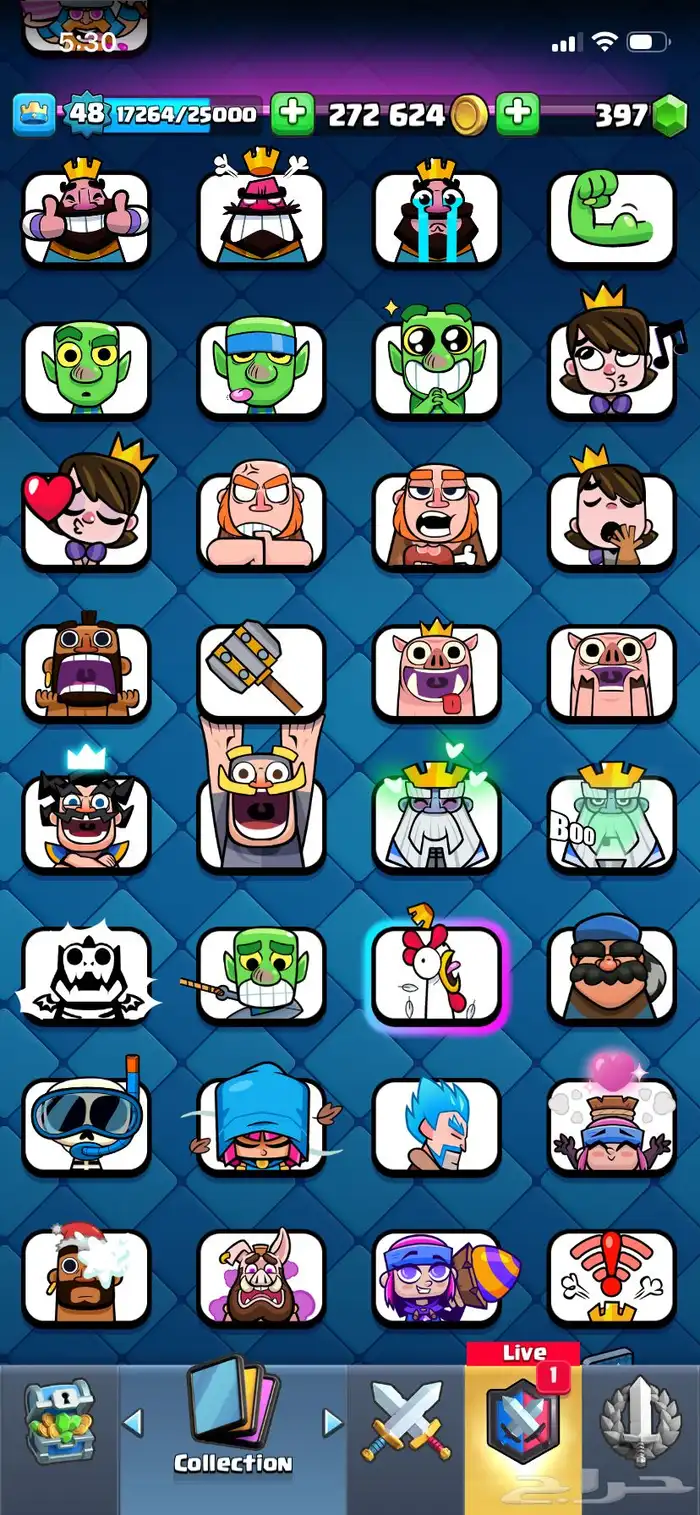 حساب كلاش رويال جيد 8