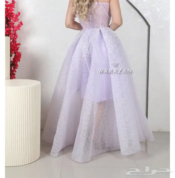 فستان ملكه بنفسجي فاتح 0