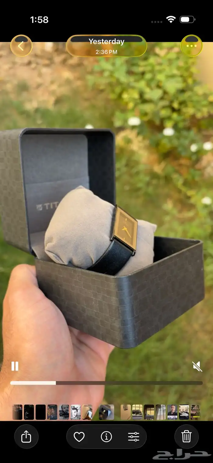 ساعة تايتان مستطيلة جد يد ة إصدار مقطوع Titan 1