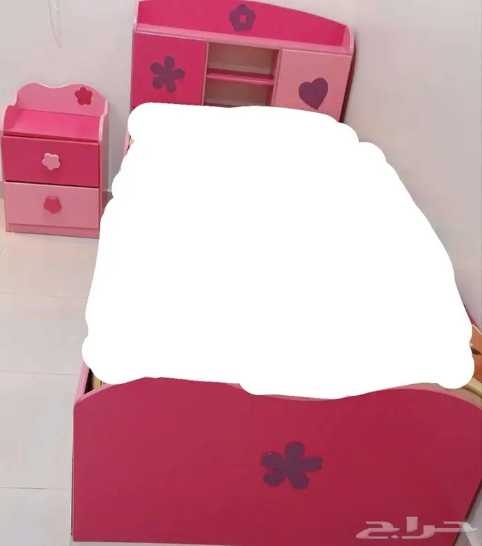 غرفة نوم اطفال زهري 2