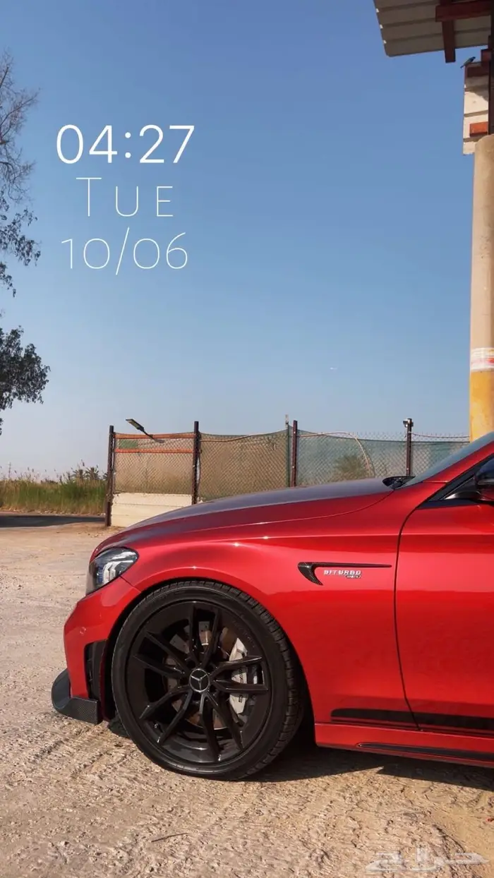 للبيع مرسيدس c43 2019 لون احمر مميز 2