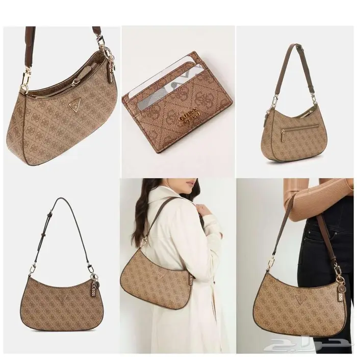 تخفيض شنطة ماركة Guess أصلية جديدة  محفظة كاملة بسعر مميز 1