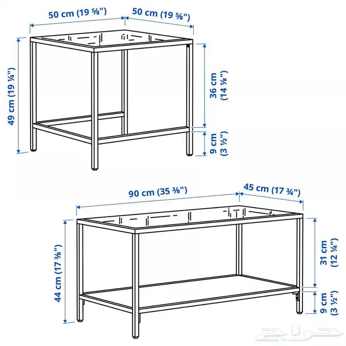 طاولة للبيع من ايكيا جديده لم تستخدم ومركبه 1