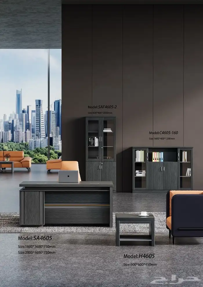 مودرن أحدث تنفيذي مكاتب اثاث فخمة كامل طقم حجم كبير مقاس 67