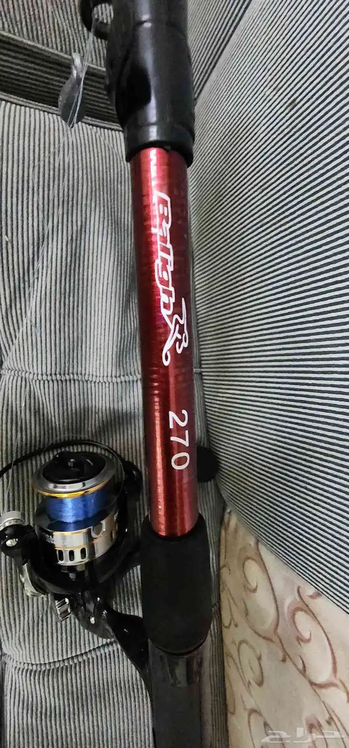 للبي سنارة لصيدك السمك بكامل الملحقات جديده الطول 2.70 متر 1