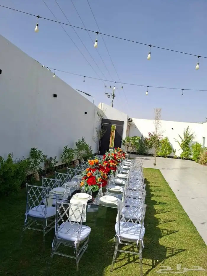 تأجير طاوله طعام دفايات كراسي ملكي زل جلسات 0