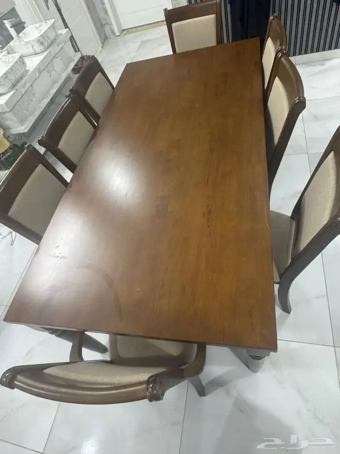 طاولا معا الكراسي وستاير جديده للبيع 4
