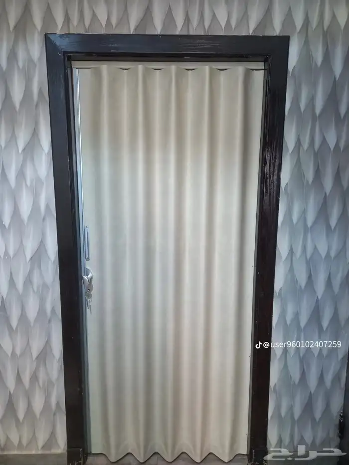 ابواب كرديون سحاب بلاستيك جلد جوده عالية 3
