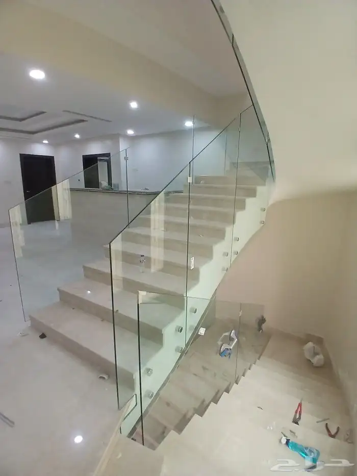 درج زجاج درابزين زجاج درابزين جانبي درابزين درج زجاج 12ملي 4