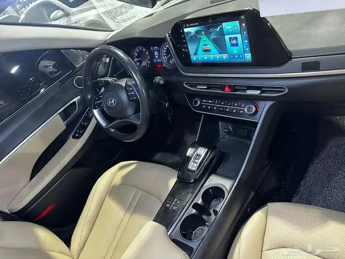 هيونداي سوناتا ابيض 2021 بنزين وارد كوريا 8