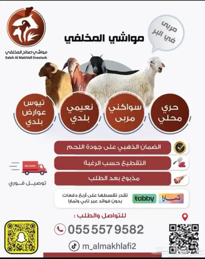 خرفان حريه واصله من مدينة الطائف جذعان للضيوف 0