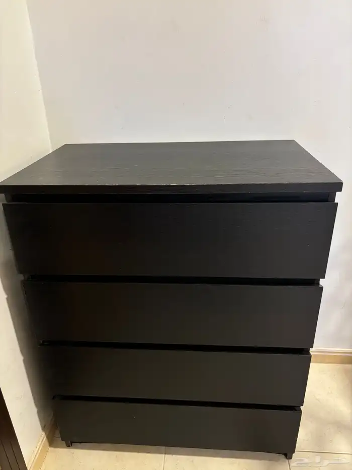 دروج ايكيا لونه اسود أربع ادراج 3
