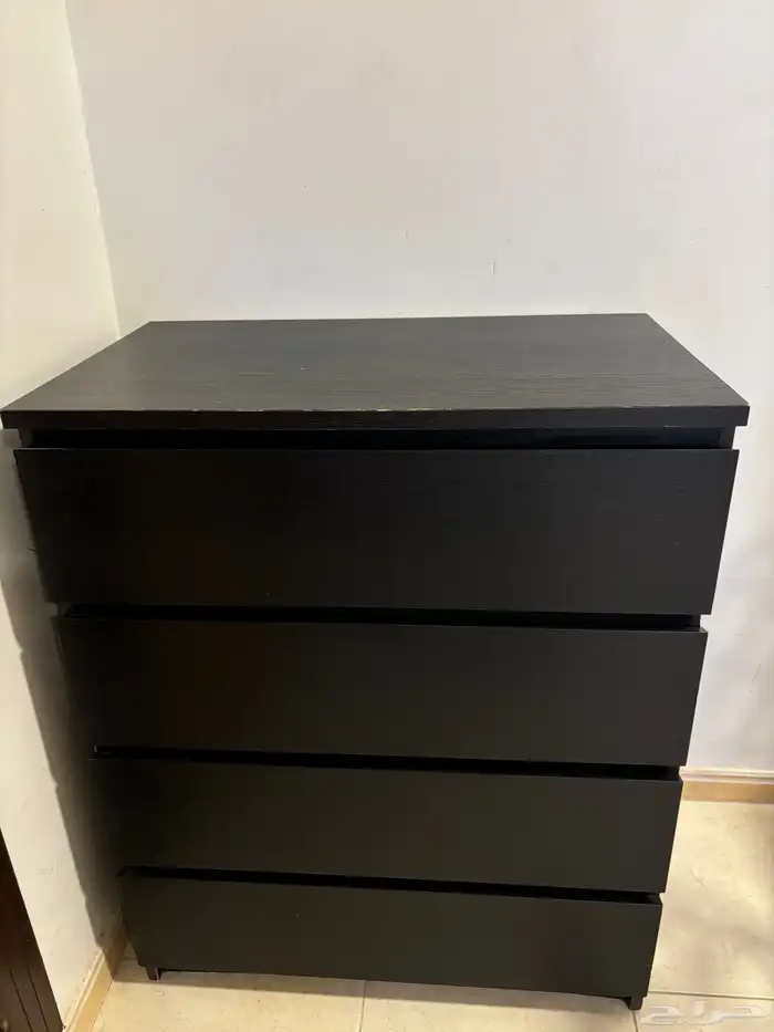 دروج ايكيا لونه اسود أربع ادراج 2
