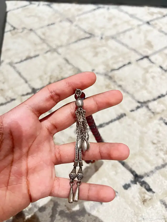 سباح حجر طبيعي نادر فضه عيار 1000 3