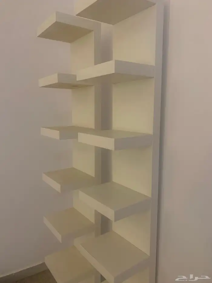 رفوف دولاب قطعتين متكونه من ثلاث ارفف يبيلها تنظيف فقط 1
