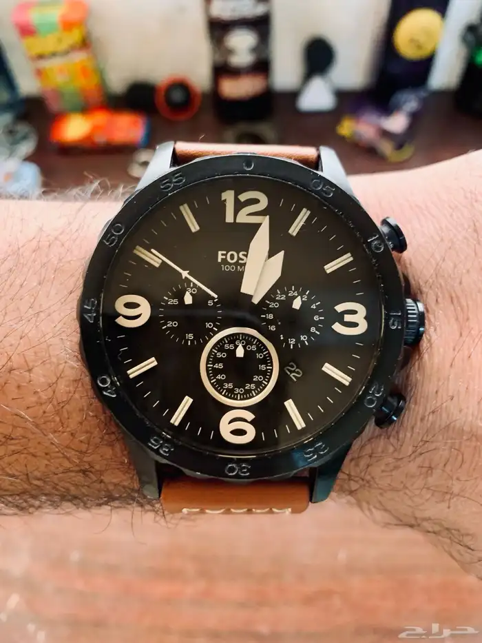 للبيع ساعة فوسيل نيت  حجم كبير  Fossil Nate 0