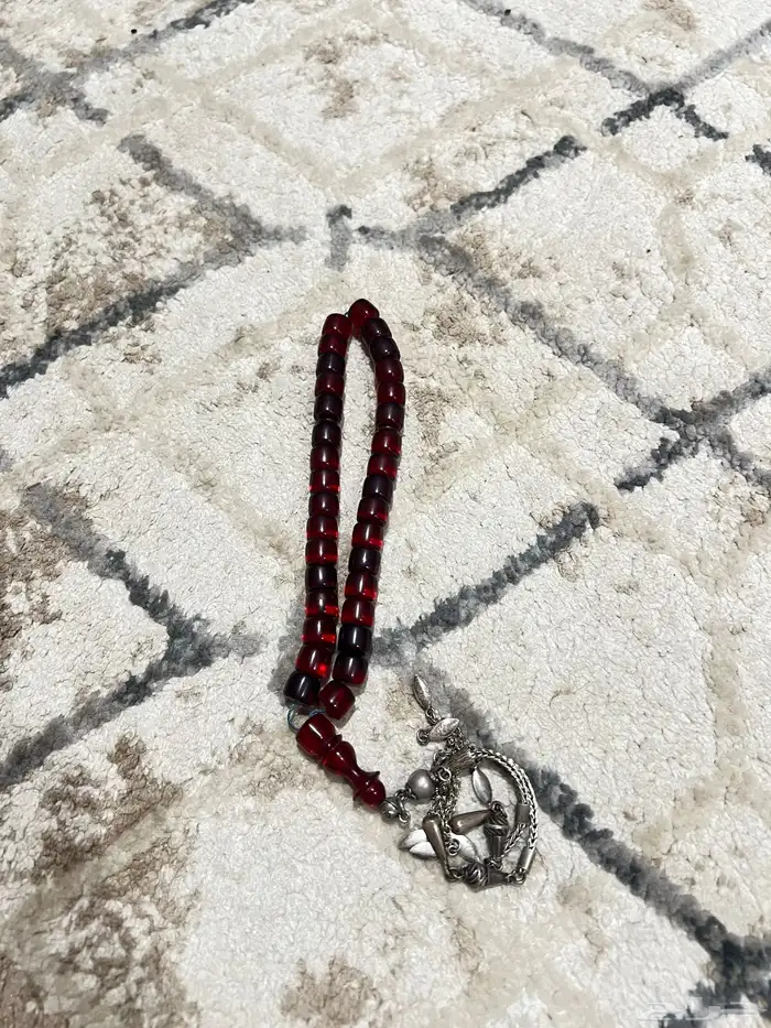 سباح حجر طبيعي نادر فضه عيار 1000 5