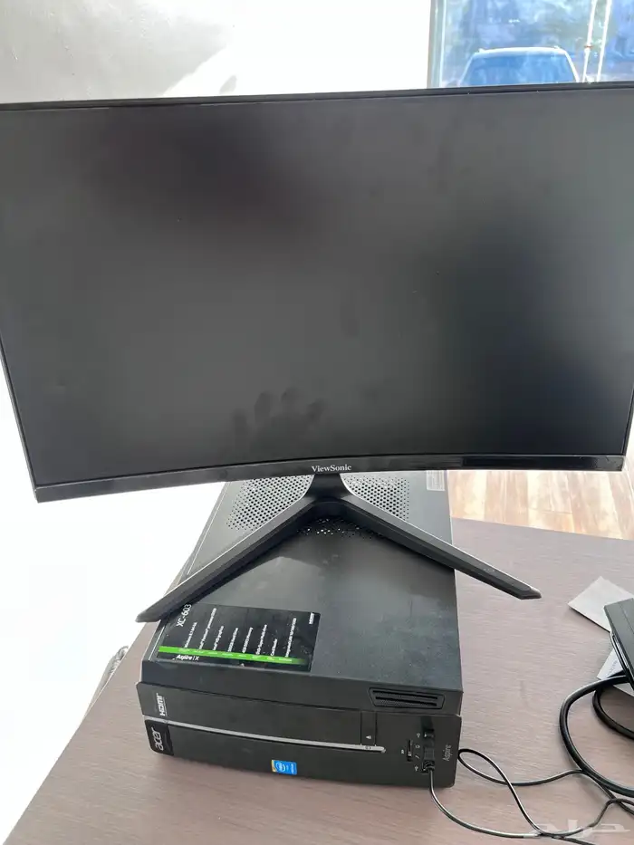 كمبيوتر ايسر Acer مع شاشة منحنية 24 بوصة 0