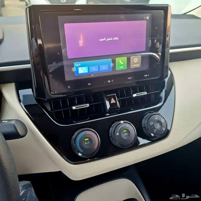 كورولا 2025 مطور مكينه 2.0 اسود السعر 76500 شامل الضريبة 25