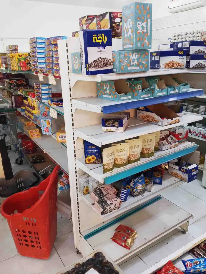 للبيع رفوف عرض وجهين 25 متر الصامل يتصل 5