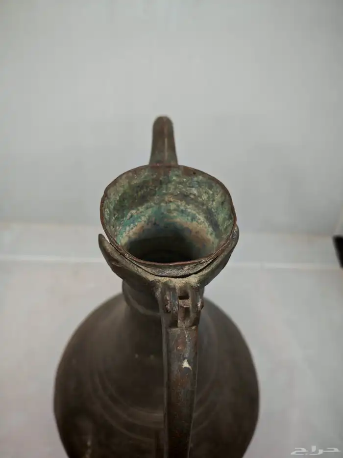 ابريق تراثي نحاس احمر من النوادر 4