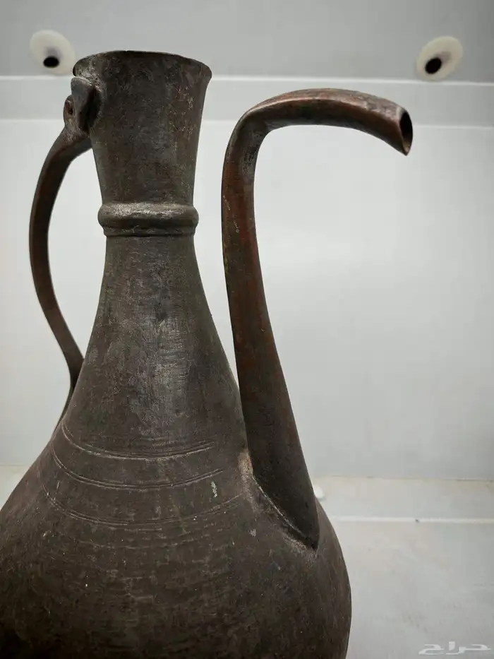ابريق تراثي نحاس احمر من النوادر 5