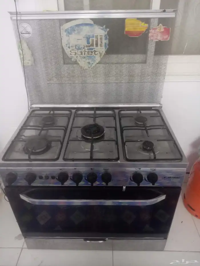 بوتاجاز 5 عيون شغال والفرن شغال فوق وتحت 1