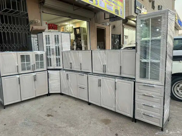 مطابخ جديده جاهزه تتوفر جميع الألوان رخام جلكسي ب2800 شامل ا 5