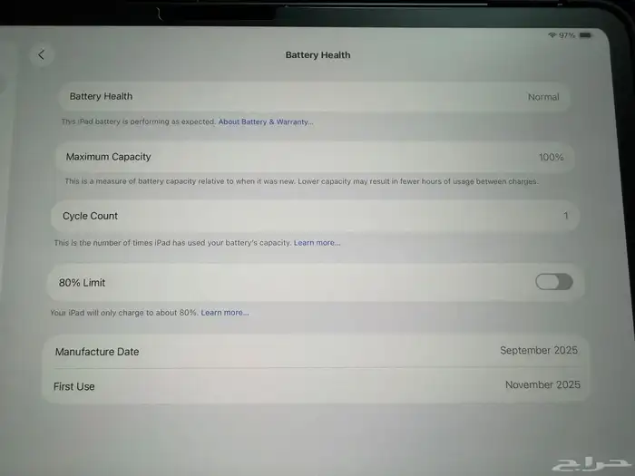 ايباد برو M5  WIFI 256GB مقاس 13 انش 3