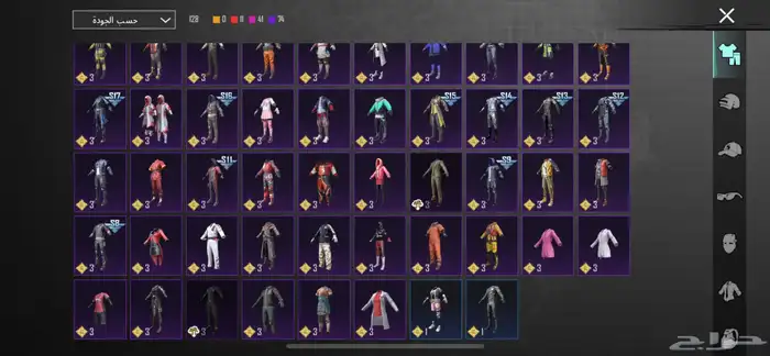 حساب ببجي مستوى 72 على سوم 5