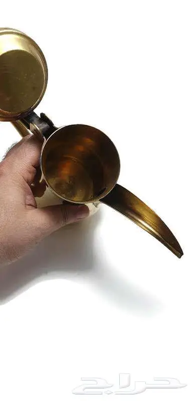 دلة قهوة عربي نحاس ثقيل   صناعة هندية 4