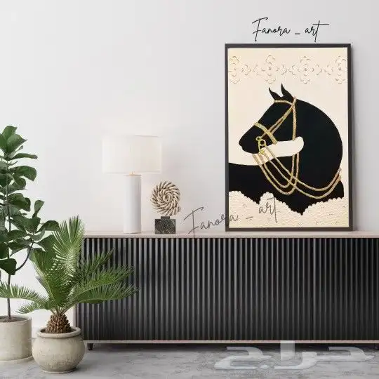 لوحات جدارية بالمعجون البارز عمل يدوي 2