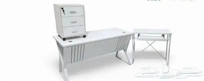 أثاث مكتبي جديد للبيع طاولات كراسي خزائن 4