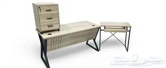 أثاث مكتبي جديد للبيع طاولات كراسي خزائن 5