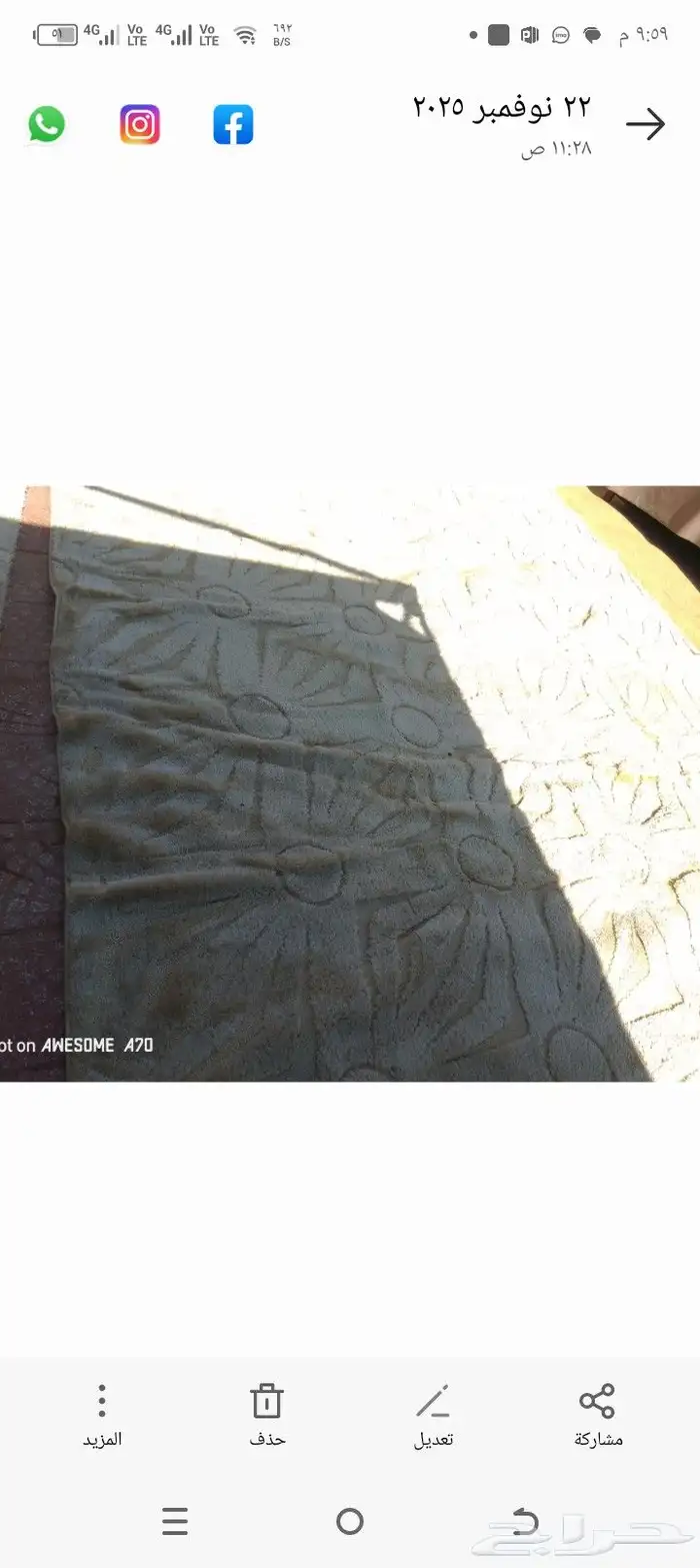 فرشات جديده مستعمل قليل للبيع 3