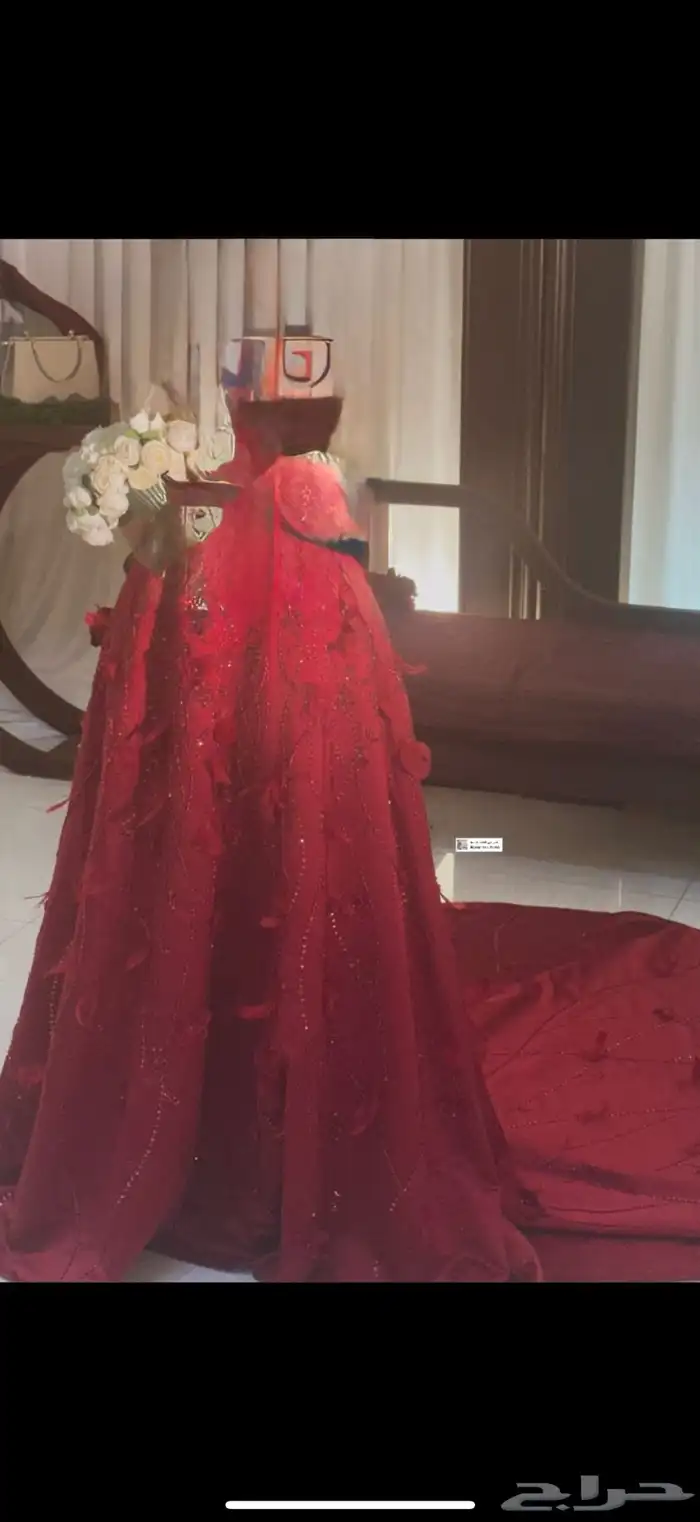 فستان ملكه برغندي 0
