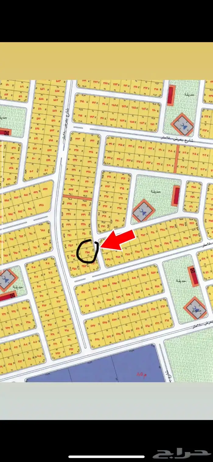 ارض للبيع جدة مخططات طيبة الفرعية 859 متر 1