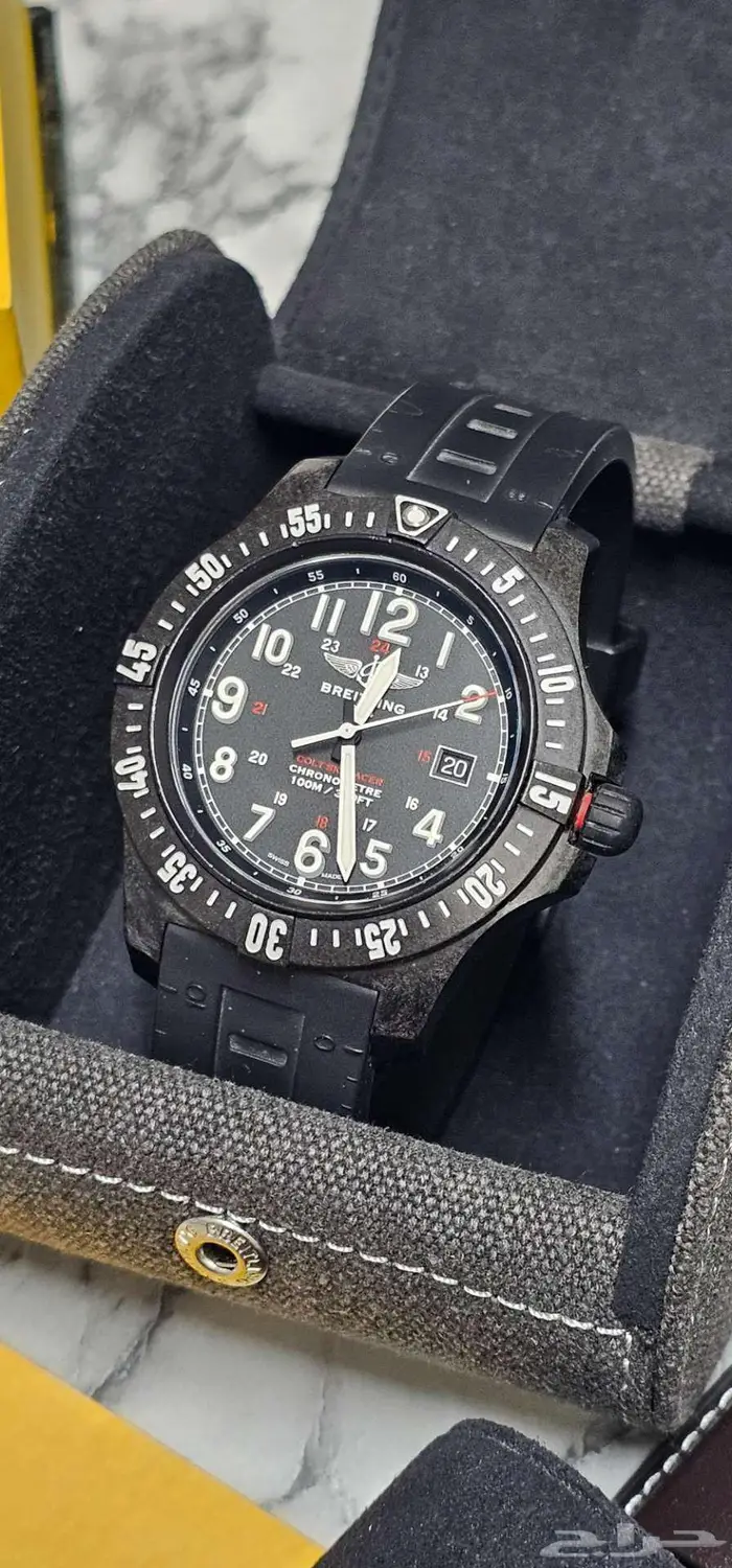 ساعه Breitling بريتلينغ اصليه كاربو فايبر خفيفه 0
