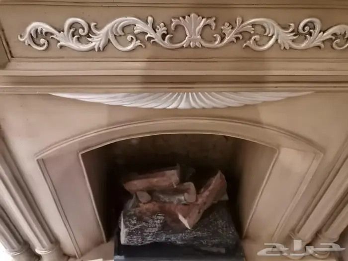 ديكور مدفأة جميلة فيها انارة 5