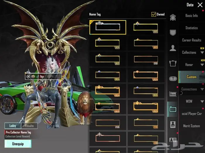 حساب ببجي فخم بسعر طيب 25