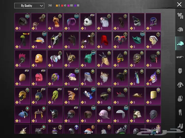 حساب ببجي فخم بسعر طيب 30