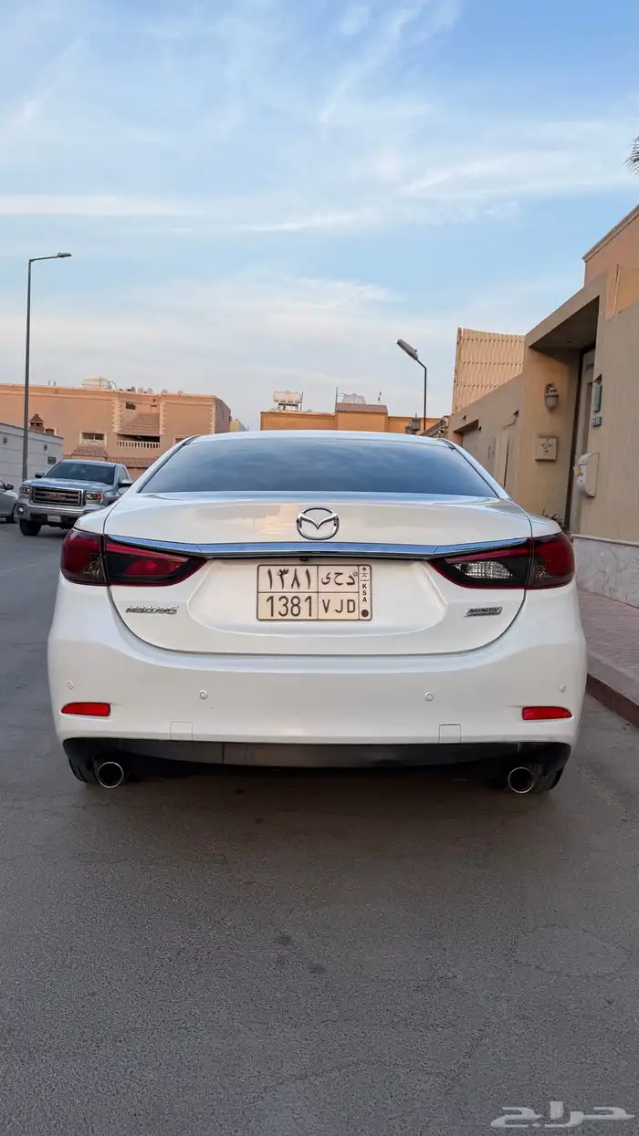 مازدا 6 فل كامل موديل 2018   أبيض لؤلؤي   داخلي أسود 7
