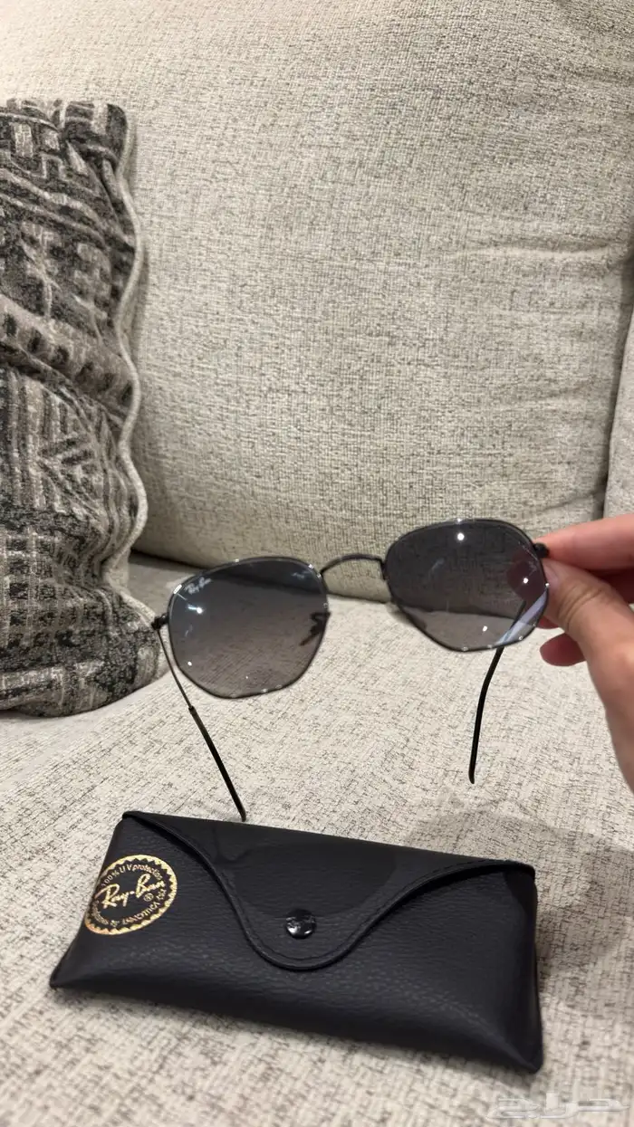 نظارات شمسية راي بان مستعملة ونظيفة واصلية 1