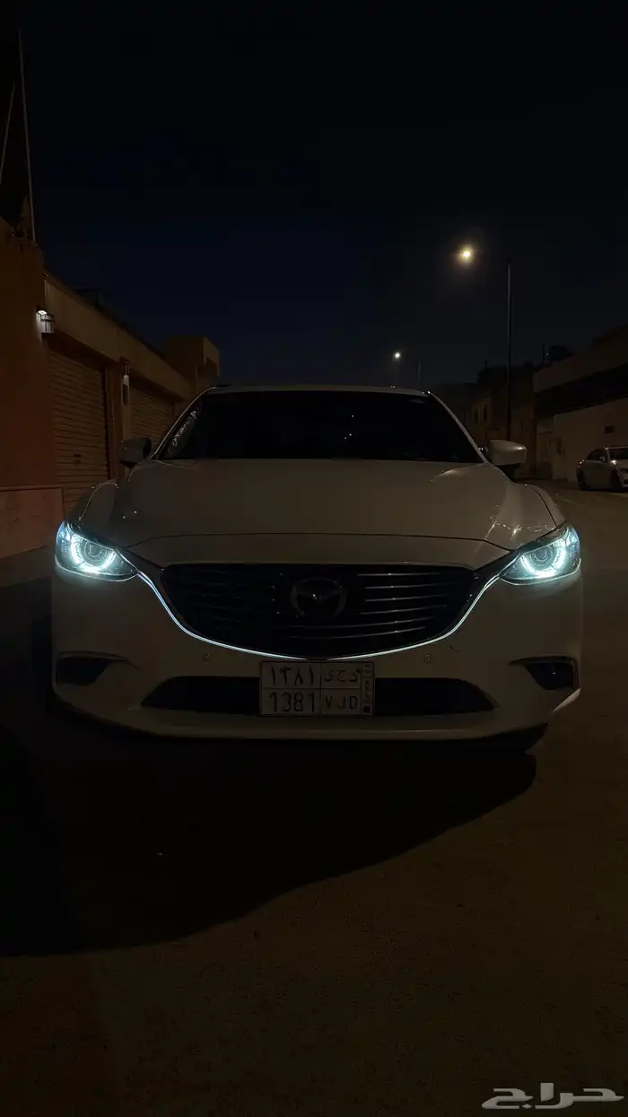 مازدا 6 فل كامل موديل 2018   أبيض لؤلؤي   داخلي أسود 8